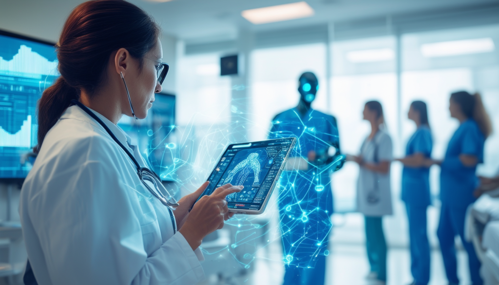 découvrez comment l'intelligence artificielle transforme le secteur de la santé en améliorant le diagnostic, en optimisant les traitements et en révolutionnant la gestion des patients. plongez dans les innovations et les défis que cette technologie apporte au bien-être et à l'efficacité des soins médicaux.